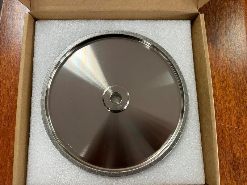 UF-SHARP 8 inch CBN Grinding Wheel 180 Grit, 8" Dia x 1" Wide x 5/8" Bore （Aluminum Body） for Sharpening High Speed Steel Tools、Woodturning Tools (8"x1") - Image 2